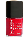 Dr’s Remedy Enriched Nail Polish: Non Toxic, All Natural, and Organic - Doctor Formulated: Strengthens, Restores, Heals, and Protects '24-Free' - CLARITY Coral Red