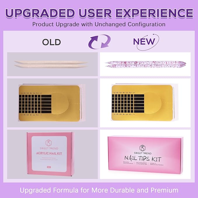 Beginners Nail Kit Acrylic Set: Professional Ultra-fine Acrylic Powder Kit with Everything - Starter Set with 600 Nail Tips Glitter Powder Nail Glue & Remover - Nail Art Supplies for DIY Home Salon