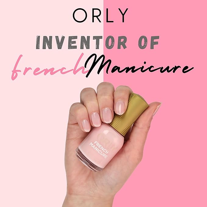 Orly French Manicure Colour | Chip-Resistant Nail Lacquer For Salon-Like Finish | Long-Lasting & Fade Resistant | Quick Dry Formula (Rose-Colored Glasses, 18ML)