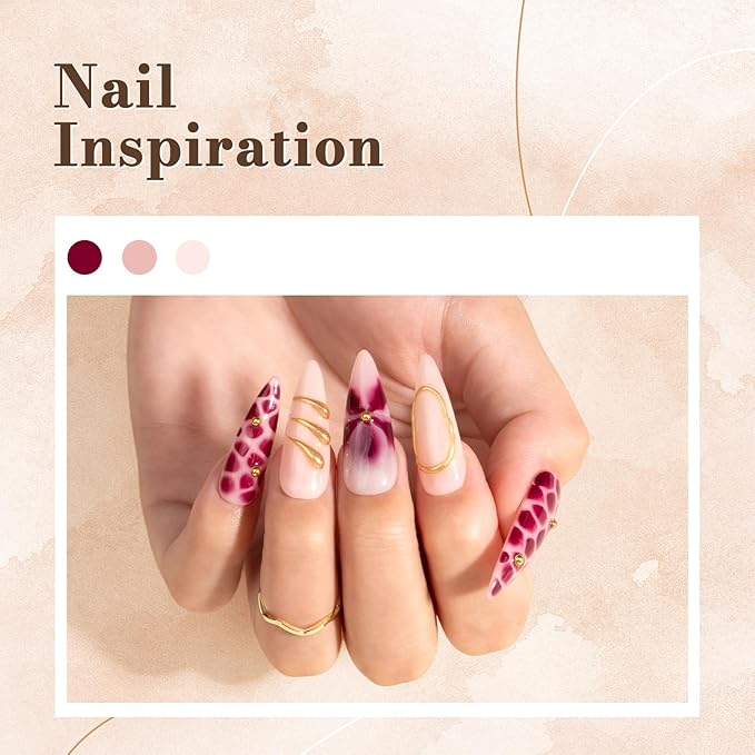 MelodySusie 2PCS Clear Blooming Gel and Top Coat Set for Nail Design, Marble Watercolor UV Gel Nail Polish, Spreading Effect Sheer Painting Gel Nail Art Supplies, Nail Salon Manicure at Home for Women