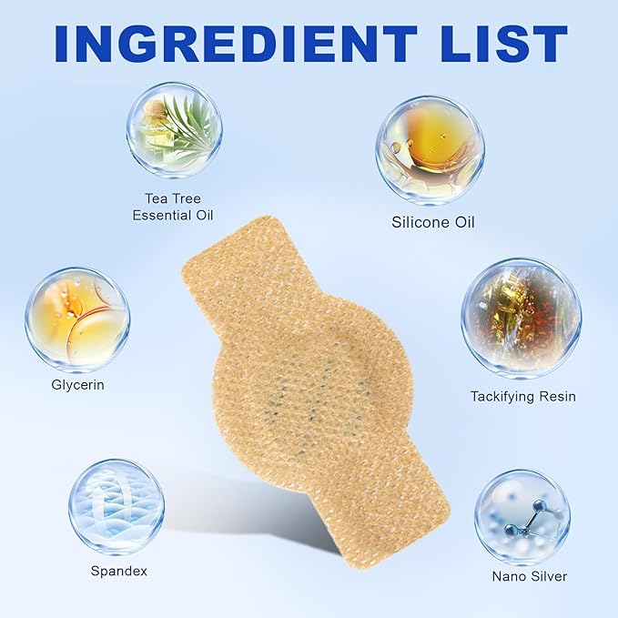 Toenail Fungus Treatment Patches - 21 Pcs Fungal Nail Patches, Extra Strength 8-Hour Formula, for Discolored & Damaged Toenail Care, Overnight Renewal for Men & Women (1 Pack)