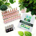 FZANEST Green Gel Nail Polish Set, Hema-free Tpo-free Spring Gel Polish Kit With Top Base Coat Nail Art Manicure Salon DIY at Home for Women