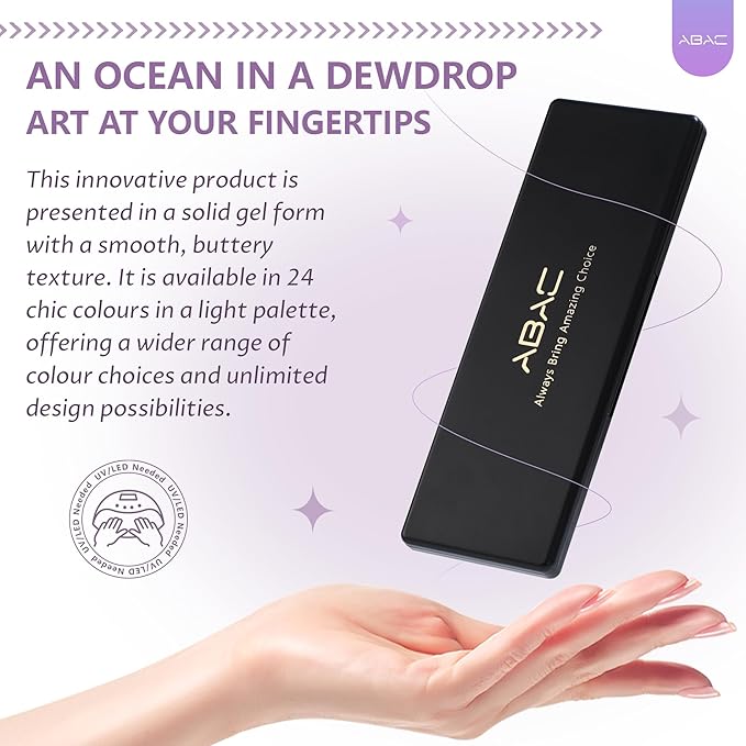 ABAC 24-Color Magnetic Cat Eye Gel Polish Set,Winter Collection Solid No-Spill Cream Gel with Pro Brush,HEMA-Free Cruelty-Free Nail Art Kit