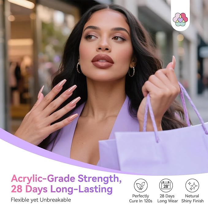 SAVILAND Hema-Free Poly Extension Gel Nail Kit:15 Colors Poly Nail Gel Natural Clear White Glitter Long Lasting with U V Light Slip Solution for Starter DIY Nail Art at Home Gifts for Ladies & Girls