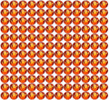 Onwon 288 Pcs Crystal Flat Back Brilliant Round Rhinestones Glass Stones Glitter Gems Faux Diamond for Craft,Nail Art,Shoes,DIY Decorations (SS30 / 6.35mm, Orange)