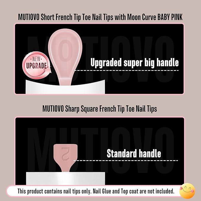 Short Toe Nail Tips White French Tip BABY PINK Press on with Moon Curve,Soft Gel False Nail Kit,Thick Sharp Square Toenail Extension,Need Builder Gel Top Coat,No Glue Included x15 Sizes 240 pcs