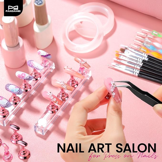 FANDAMEI 20PCS Nail Stand, Nail Holder For Painting Nails, Nail Stand For Press Ons, Nail Stands, Press On Nail Stand, Nail Holder, Nail Stands For Nail Art, Nail Art Tools, Nail Stuff, Nail Tools
