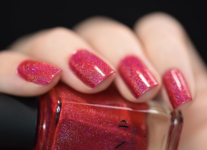 ILNP Closure - Apple Red Holographic Nail Polish