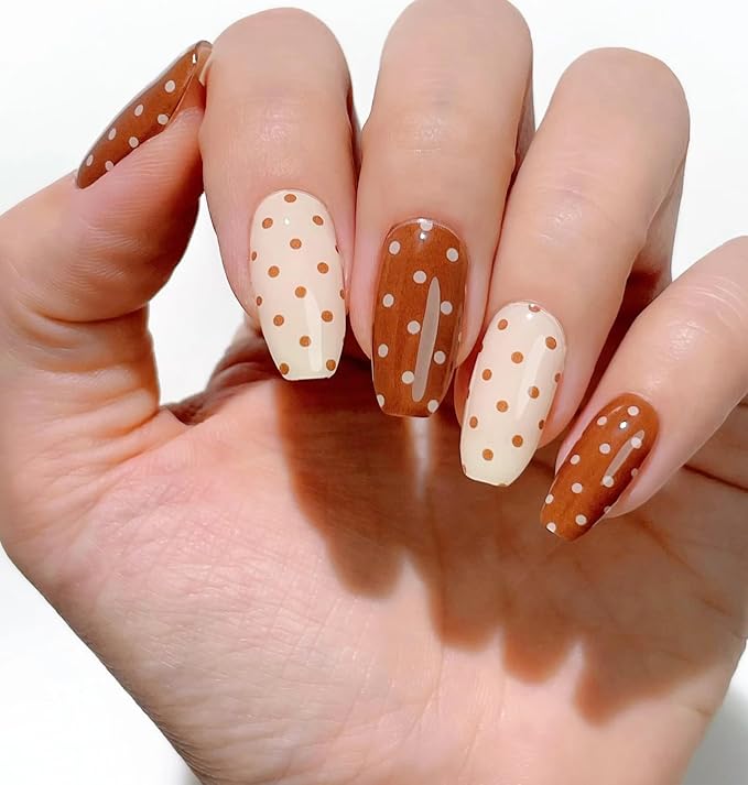 Semi Cured Gel Polish Strips | 24pc UV LED Required Wraps | Gift Peel and Stick Nails | Coquette DIY Home Manicure | Press On Alternative (Spot On)