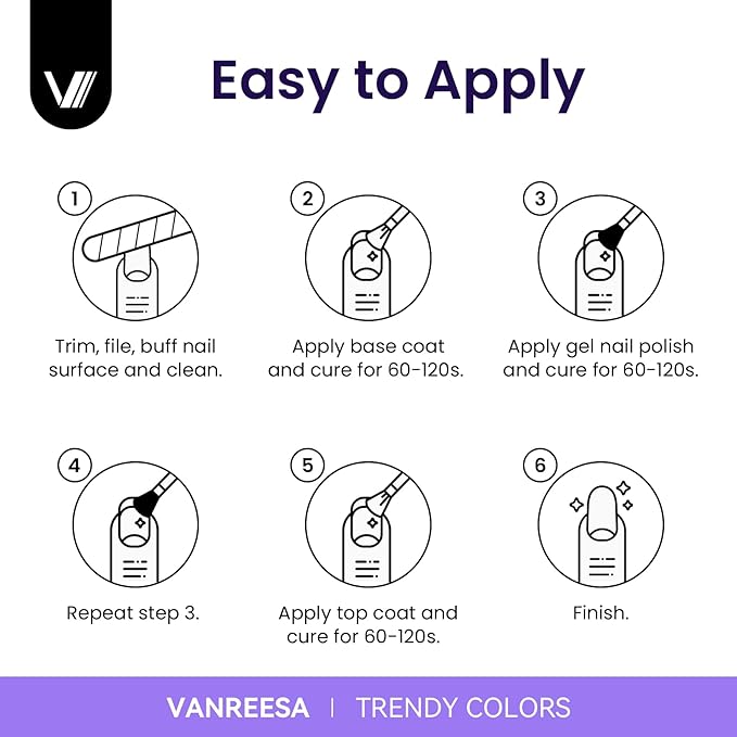 VANREESA Gel Nail Polish Kit with U V Light 53 Pcs Gel Polish Nail Set 36 Trendy Colors Nail Polish Set + Base and 4 Effects Top Coat with Manicure Tools Complete Nail Kit Gifts for Women Girls