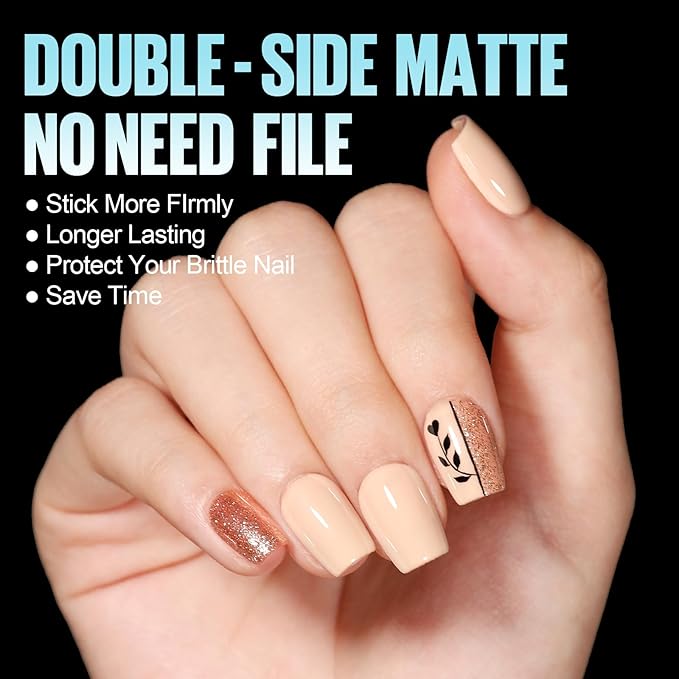 TOMICCA Extra Short Coffin Nail Tips, 360Pcs Extra Short Gel Tips Full Matte Soft Nails Tips, Fake Acrylic Coffin Nail Tips for Dip Powder Gel Polish 15 Sizes