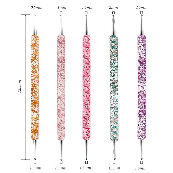 36pcs Nail Art Brushes,Nail Art Tools Set,Nail Art Design Pen with Extension Gel Brush,Nail Dotting Tools,Drawing Brush for Nail Art,Carved Brush,Liner Brush for Home DIY Salon Use,Black