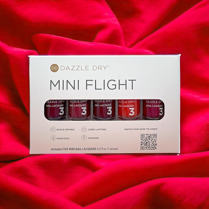 Dazzle Dry Mini Flight - Best of Reds - 5 Mini Lacquers
