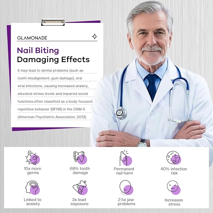 Stop Nail Biting Polish Extra Strength Formula Upgraded Bitterness Effective Anti-Biting Treatment for Adults Kids Bitter Nail Deterrent to End Thumb Sucking Water Resistant & Long Lasting