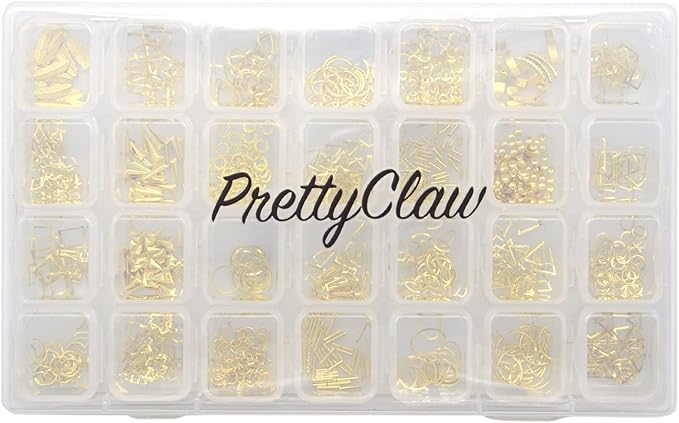 PrettyClaw Nail Art Set 28 Styles Nail Charms (1000+ Pieces) (Set #3)