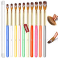 Nail Art Brushes Set,10pcs Nail Art Tool Set Nail Art Design Pen Painting Tools Fingernail Brush Nail Cleaning Brush for Acrylic Application Acrylic Powder 3D Nail Carving Nail Art Brushes Set