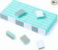 50 Pack Nail Buffer Block and Shine Kit, Mini Nail Buffers Smoother Mini Buffer Block Nails File Professional Manicure File Blocks for Polishing Smooth and Shiny Natural Nails, 1000/4000 Grit (Green)