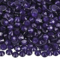 Blinginbox Flatback Rhinestones Round Gems, 1440pcs Luminous Series Glass Stones Neon Gems Non Hotfix Crystal Rhinestones for Nail Charms Crafts Clothes Tumblers,Gentian Violet Neon,SS16.
