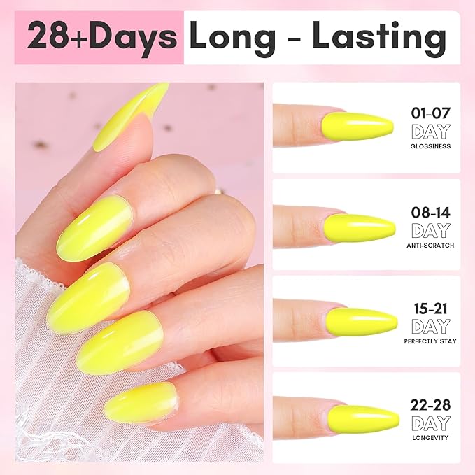 Makartt Poly Nail Gel-50ML Bright Yellow Hema-Free Strong Builder for Extension Overlay Strengthener 3D Diy, Multifunctional, Long-lasting for Nails French Manicures Home Salon-Sunny Side Up