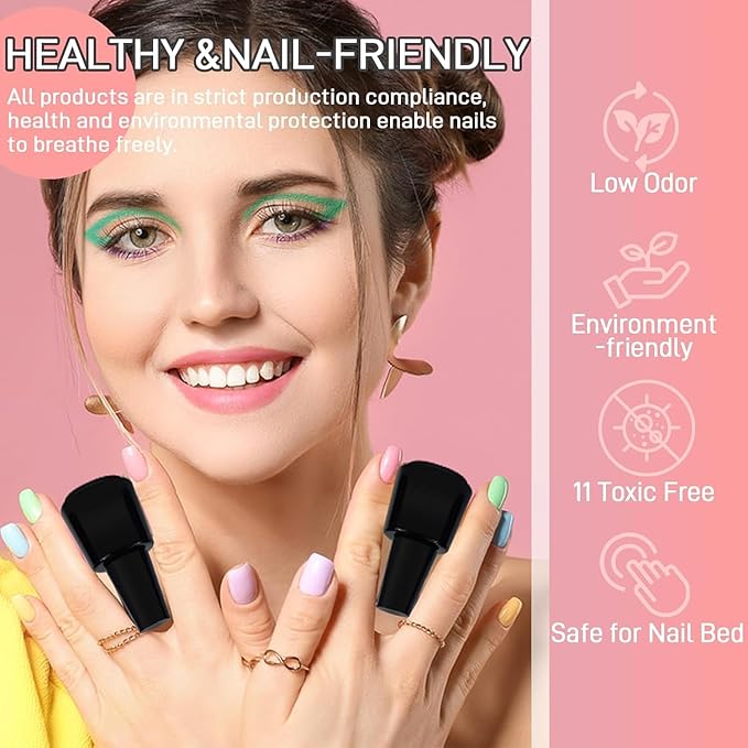 Professional Acrylic Nail Kit for Beginners with Everything Complete Nail Kit Set, Gel Nail Polish Kit,Acrylic Nail Powder with Gel Polish U V Light for Beginners