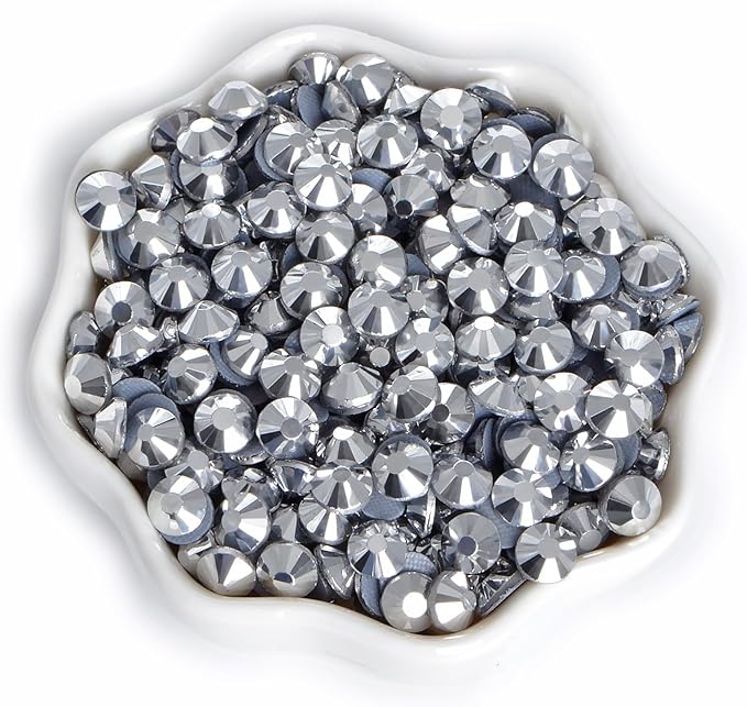 2880 Pieces SS12 Labrdor Hotfix Rhinestones Flatback Round Crystal Glass Rhinestones Gems for Crafts Nail Face Art Clothes Shoes Bags DIY