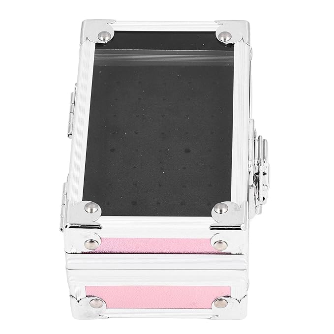 Dioche Nail Drill Bit Holder Box with 25 Holes, Professional Storage Organizer Container for Salon Manicure Tool (Dazzling)