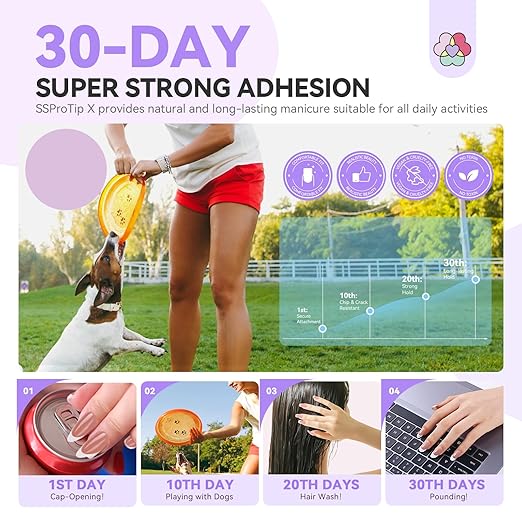 SAVILAND French Tip Press On Nails 160 Pcs: 4X Press On French Tip Nails Pre-Shaped Long Coffin Full Cover Gel Nail Tips Soft Matte Gel Nail Tips for DIY Nail Extensions Nail Art Gifts