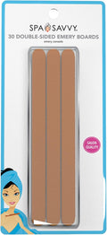 Nail File Set, 30 Count, Double Sided 6 Inch Emery Board Nail Files, Pedicure and Manicure Tools