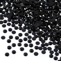 John Bead 2000 Pieces 4mm (SS16), Black, Acrylic Round Flat Back Rhinestones for Jewelry Making, DIY Crafts, Nail Art, Face Makeup, Clothes