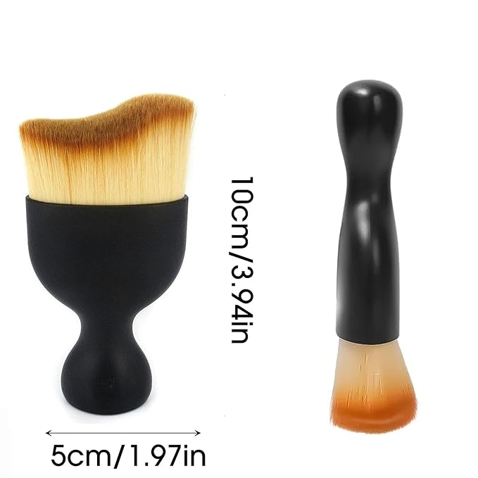 Nail Dust Brush for Acrylic Nails, 2 Pack, Soft Bristles, Ergonomic Handle, Nail Art Cleaner