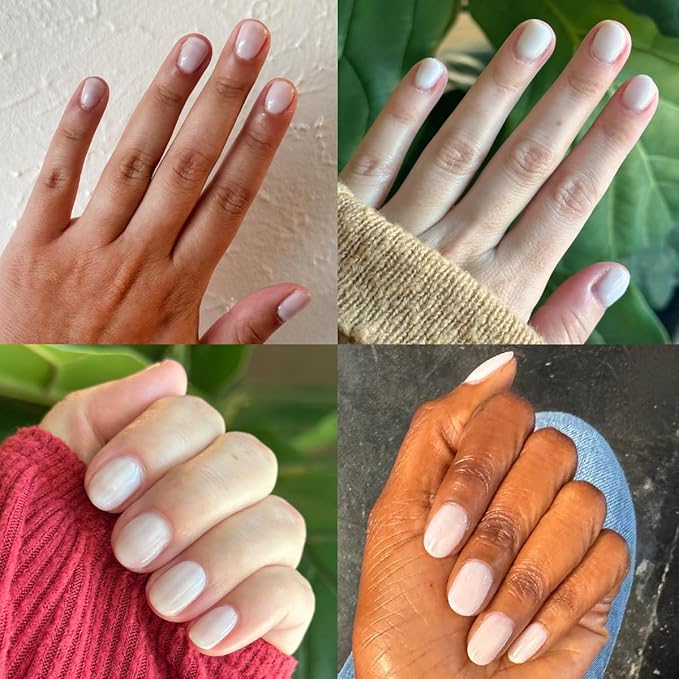 Olive & June Gel Polish | Valentine's Day | UV LED Nail Lamp Needed | Long Lasting Formula | Up to 21 Days of Wear | Damage-Free Removal | Salon-Quality Manicure | Icing is the Best Part | White Sheer