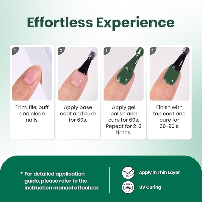 Beetles Green Gel Nail Polish – EverGleam Glitter Gel Polish, 15ml Soak Off UV LED Shimmer Emerald Green Nail Art Color, Long Lasting Glossy Manicurefor Salon and DIY Nail St Patrick Day