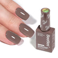 Beetles Brown Gel Nail Polish - Latte Routine HEMA-Free Gel Polish Coffee Light Brown Long-Lasting Soak Off UV LED Nail Art Home Neutral Taupe Nail Color, 8ml