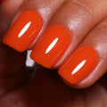 Neon Gel Polish, 0.5 Fl Oz Neon Orange Red Nail Gel Polish Spring Summer Art Starter Manicure Salon DIY Soak off UV LED Design