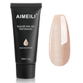 AIMEILI Poly Nail Extension Gel Builder Nail Gel Hema Free Poly Nail Enhancement Nail Art Design DIY Salon Nail At Home Gift for Women Nail Gel - 053