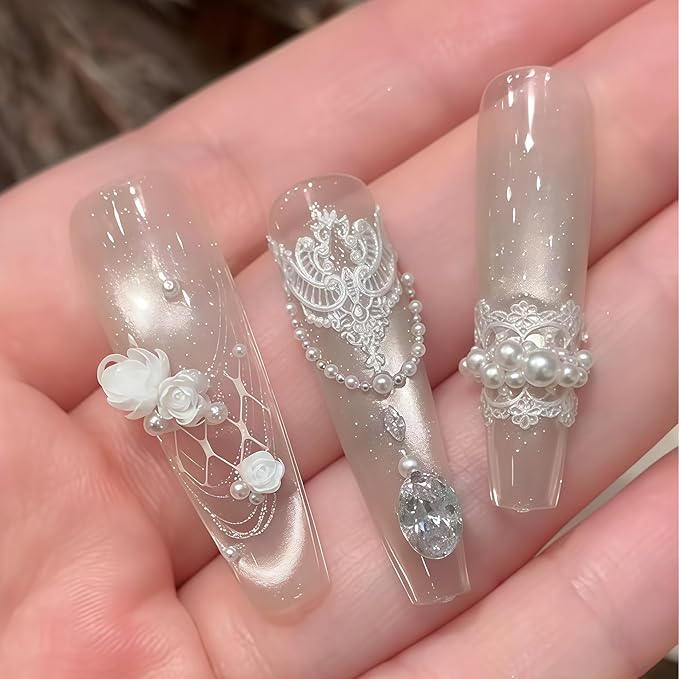 3D Lace Gel Nail Art Mold Arts Resin Pattern Molds for Accessories Supplies Laces Embossing Silicone Tools Cute Nails Style