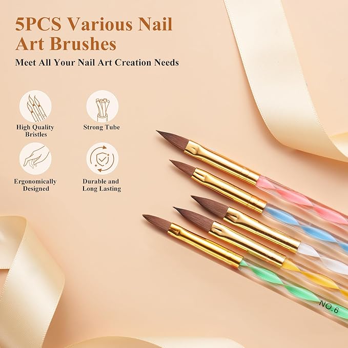 Practice Hand for Acrylic Nails: Rubber Nail Hand with Stand - Fake Manicure Hand to Practice Acrylic Nails for Beginners