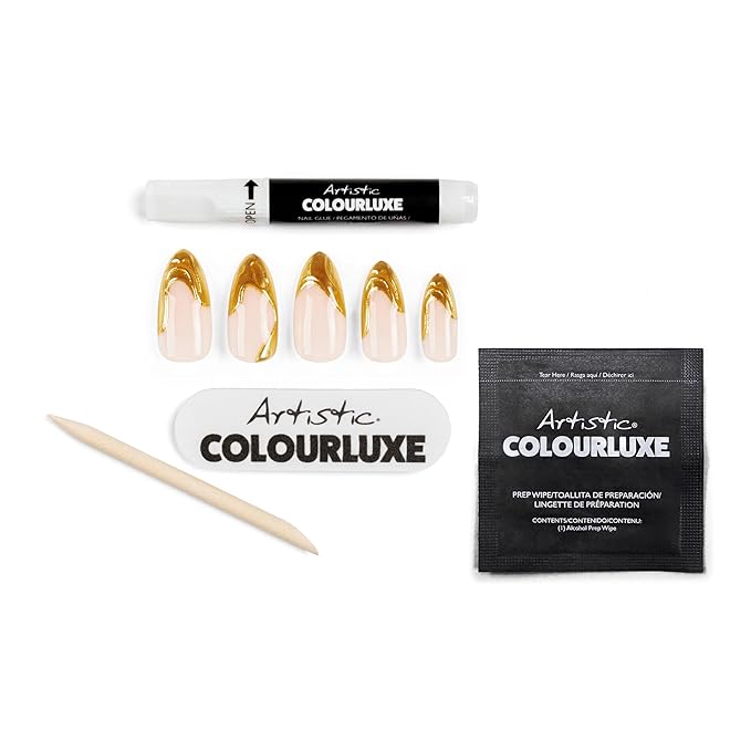 Artistic Colourluxe Press-On Tips - Kit Colourluxe Press-On Tips - Kits Nails - 30 Nails (Royal Flush, Kit)
