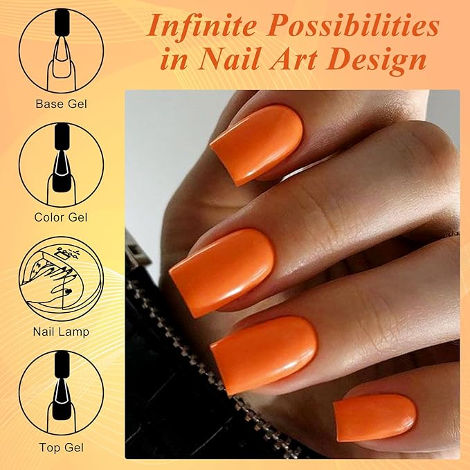 MEET ACROSS 9 Colors Gel Nail Polish + 3PCS Function Gel Nail Polish Kit,Fashion Nail Art Set Design Gifts for Women Manicure Salon (SET22, 12pcs)