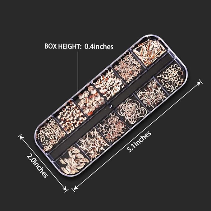 Artdone 12 boxes Nail Rhinestones,Nail Gems Nail Diamonds,Nail Art Studs Nail Crystals Nail Sequins for Nails Kit with 1 Tweezers and 3 Pen for Nail Art Supplies Accessories……