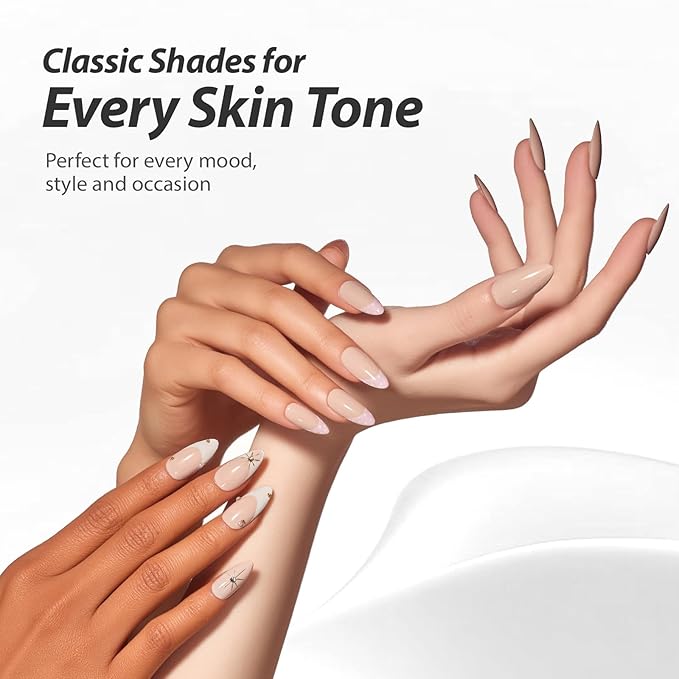Makartt Ultra-Pigmented Gel Nail Polish Nude 15ml, One N'Done Nude Gel Polish One-Coat High-Gloss Ceramic Shine, Salon-Grade UV Nail Art Manicure DIY Salon Home - Barely There