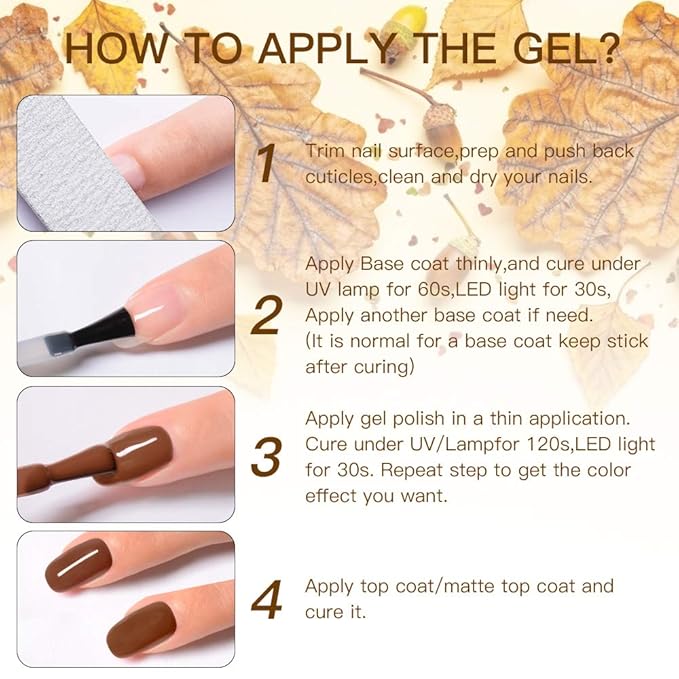 MEET ACROSS 12pcs Gel Nail Polish Set,Soak Off UV LED Lamp Gel Nail Polish Kit,Fashion Shimmer Nail Art Design Gifts for Women Manicure Salon (Pink)