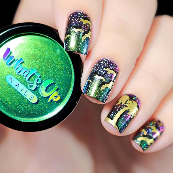 Whats Up Nails - A019 Beach Mode Stamping Plate for Nail Art Design