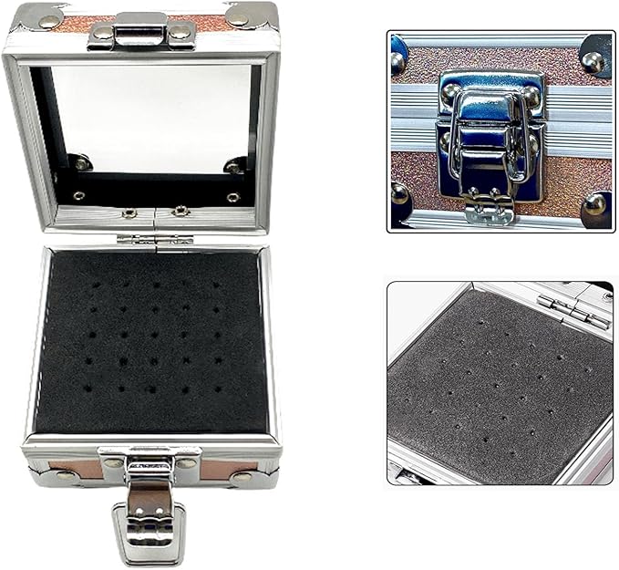 TANG SONG 1 PCS Nail Drill Grinding Bit Holder Suite Nail Drill Bits Container Nail Drill Bit Display Stand (Brilliant Color)