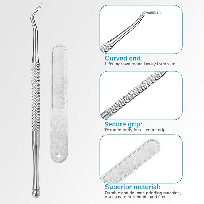 Thick Toenail Clippers, Podiatrist Toe Nail Clippers for Ingrown & Thick & Men & Seniors Toenail and Nail Surgical Grade Stainless Steel Toenail Trimmer Nipper (Red)