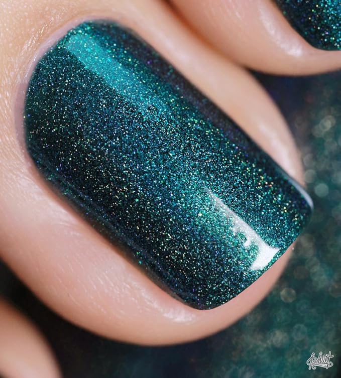 ILNP Fall Semester - Deep Dark Teal Holographic Nail Polish