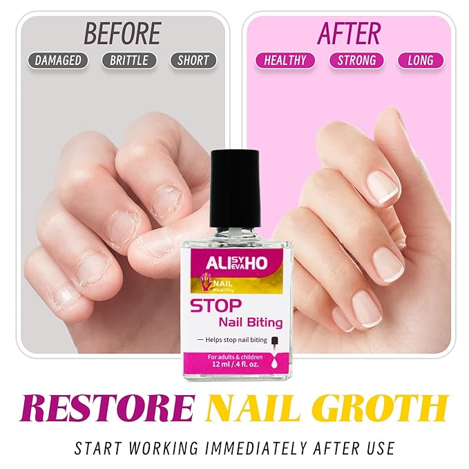 Nail Biting Treatment for Kids, Bitter prevention Thumb Sucking Deterrent, Safe Plant Formula& Effective Solution Long-Lasting & Quick Dry For Ages 3+ | 0.4 oz |