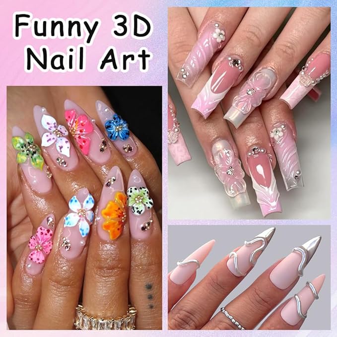 Solid Builder Gel for Nails, 30g Clear Non-Sticky Hand 3D Sculpting Modeling Carving Hard Gel Nail Extension Glue for Nail Art Salon Home DIY