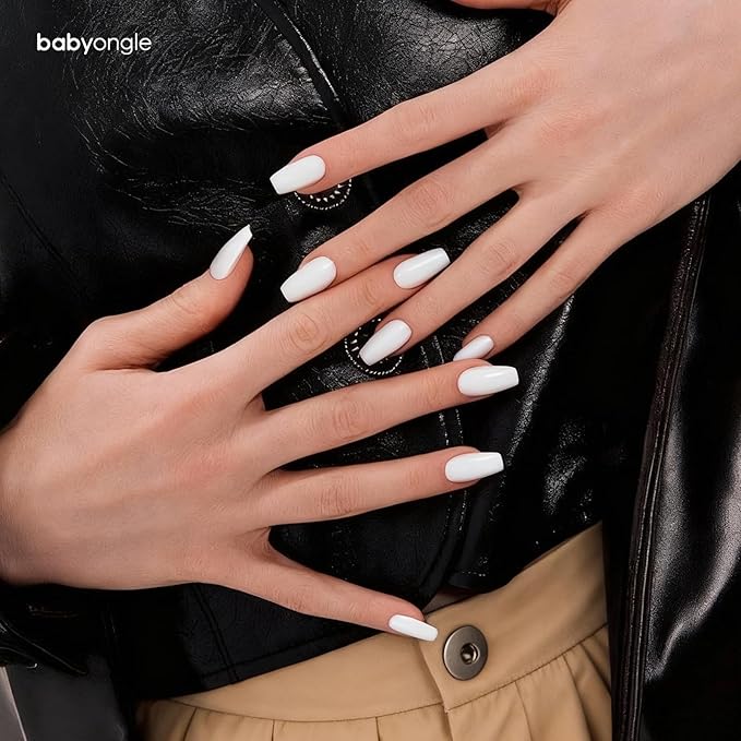 White Nail Polish, 14 ML Quick Dry Nail Polish for Nail Art DIY Manicure at Home, Chip Resistant Nail Lacquer for Nail Art Varnish, Long Lasting, BOG135