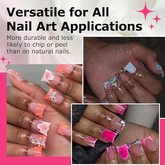 240Pcs Extra Short Duck Nail Tips, Pre-Etched Double-Sided Matte Soft Gel Flare Nails, 12 Sizes Full Cover Duck Bill Fake Nails for Y2K Acrylic Art, Professional False Nail Extensions Kit